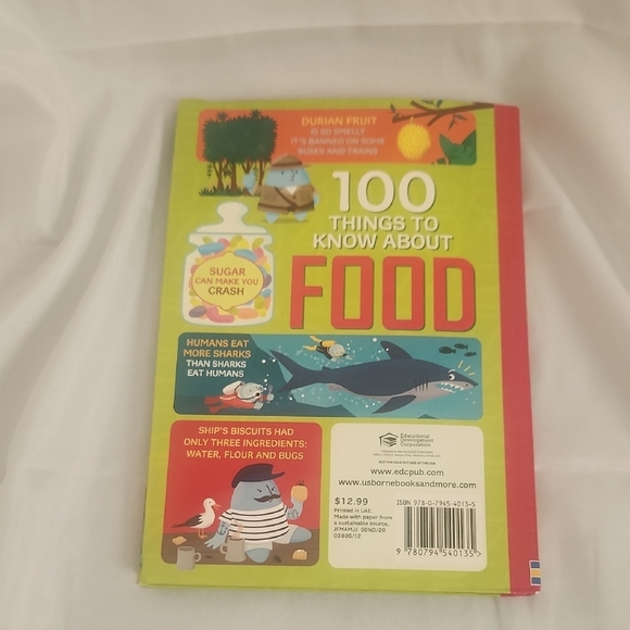 Born 100 Things to Know About Food Book - Red and Green - Picture 3 of 3